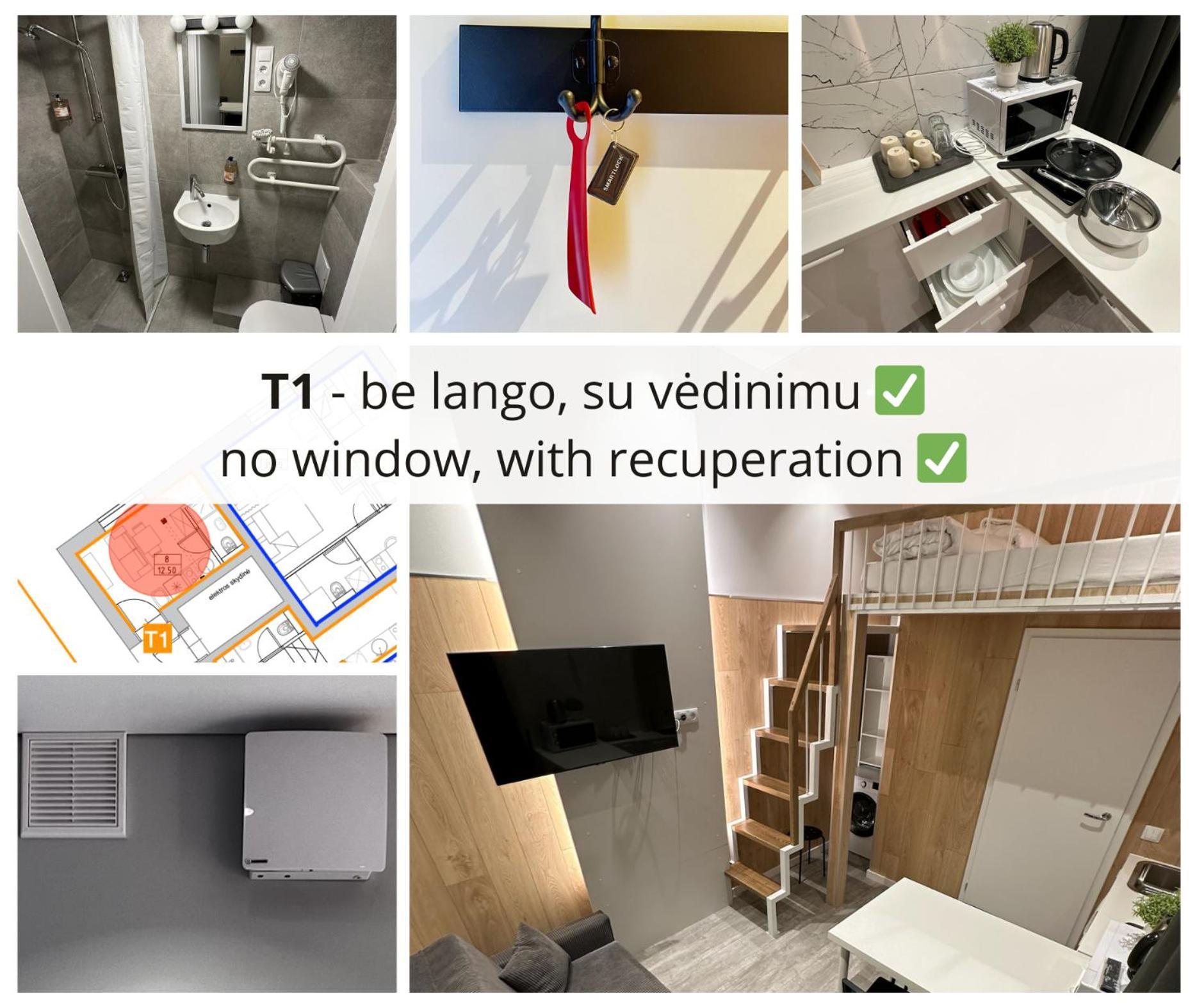 Tilzes Studio Apartaments, Self Check-In, Free Parking, Comfort クライペダ 部屋 写真